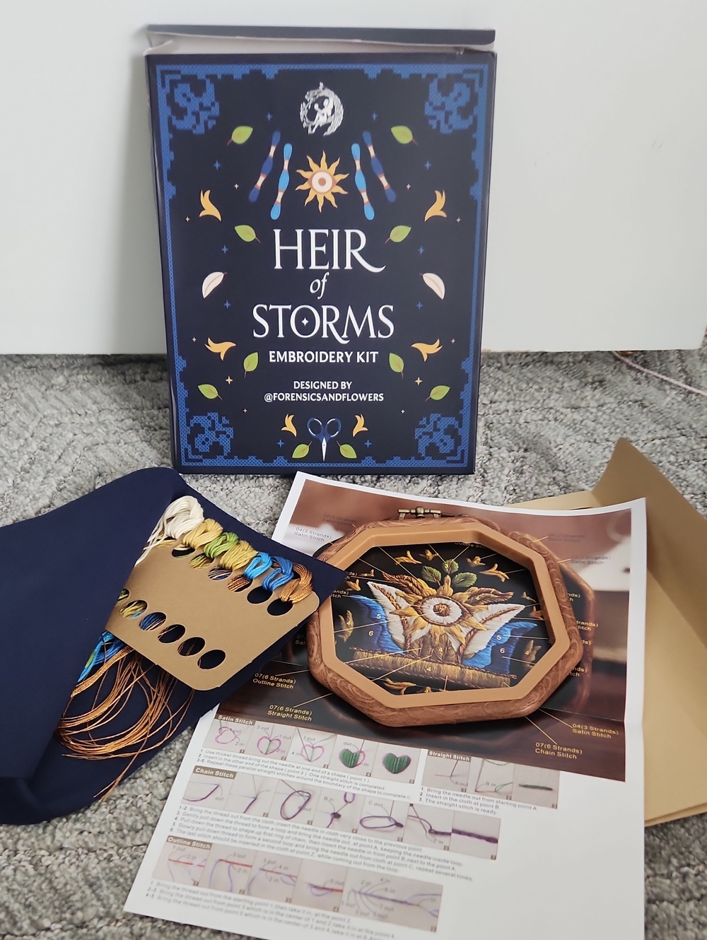 Fairyloot Heir Of Storms Embroidery Kit NIB